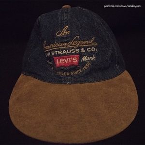 Vintage Levi Denim Strap Back Baseball Hat